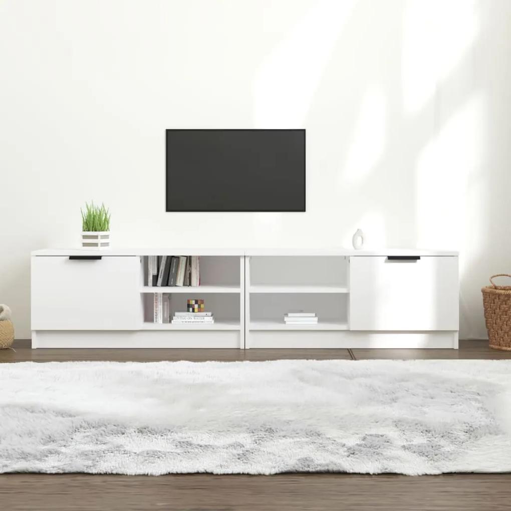 vidaXL Tv-meubelen 2 st 80x35x36,5 cm bewerkt hout wit
