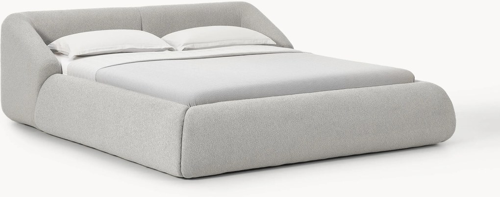 Gestoffeerd bouclé bed Sofia