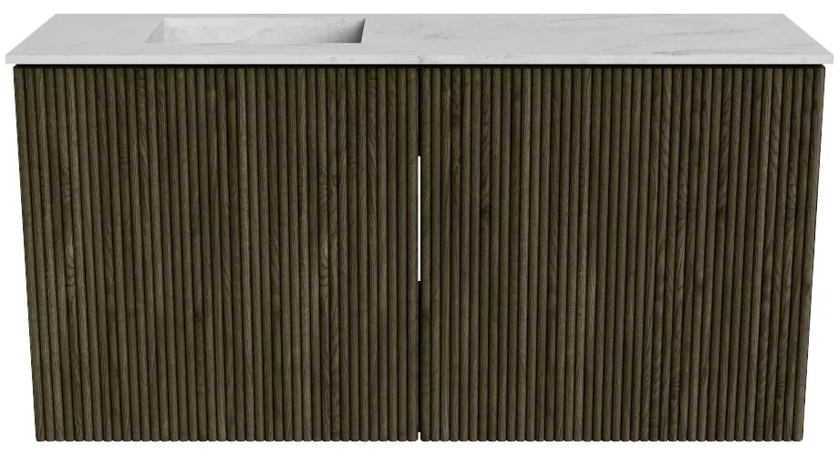 Mondiaz Joya DLux 80cm toiletmeubel shadow met wastafel faye links 1 kraangat opalo