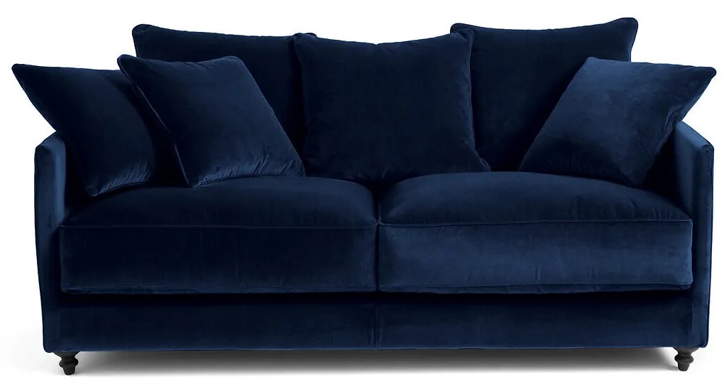 Omvormbare compacte bank. stonewashed fluweel, Lazare
