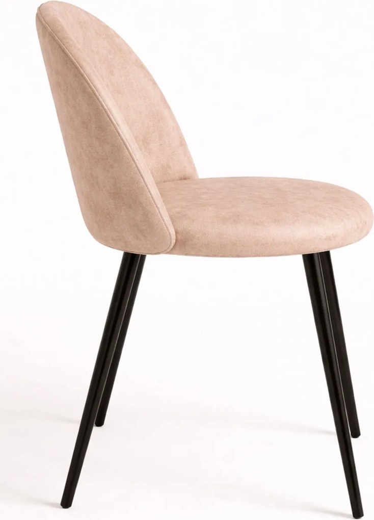 Set 4 Black Vint Kunstlederen Vintage Stoelen