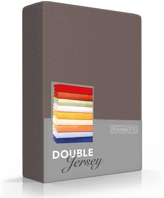Romanette Luxe Dubbel Jersey Hoeslaken - Taupe 80/90/100 x 200/210/220 cm