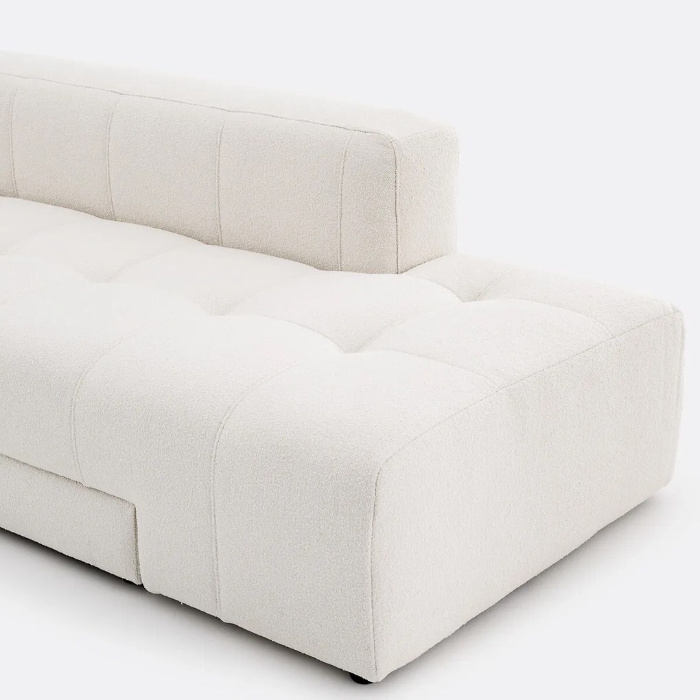 Hoekslaapbank links, fijne badstof, FANO