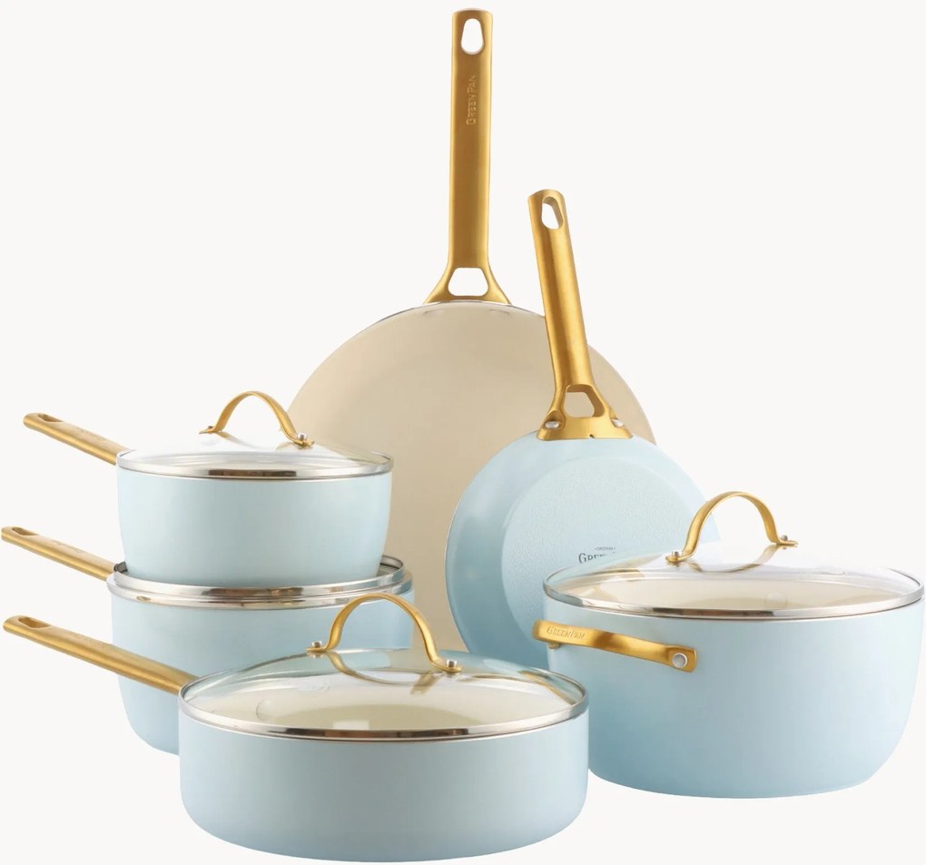 Kookset Padova met antiaanbaklaag, 10-delig