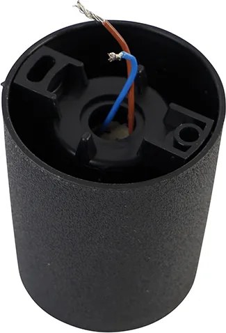 Moderne plafondspot zwart incl. LED IP55 - Livia