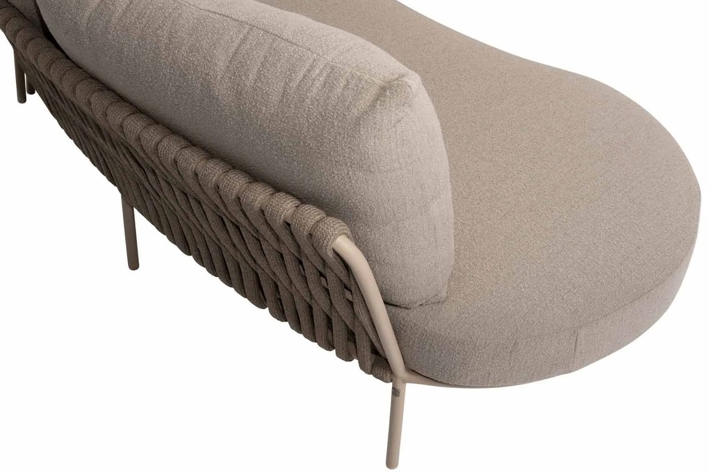 4 Seasons Outdoor Comino hoek loungebank latte SALE LoungebankLoungeset   beige weerbestendig