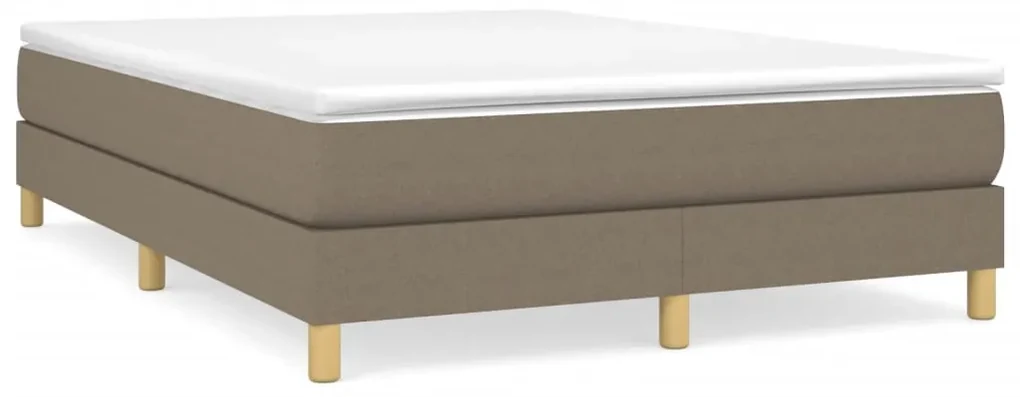 vidaXL Boxspringframe stof taupe 140x190 cm