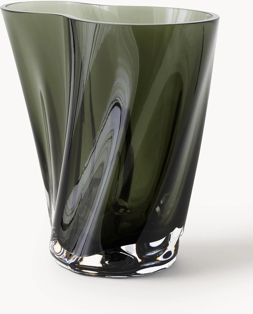 Mondgeblazen glazen vaas Aer, H 19 cm