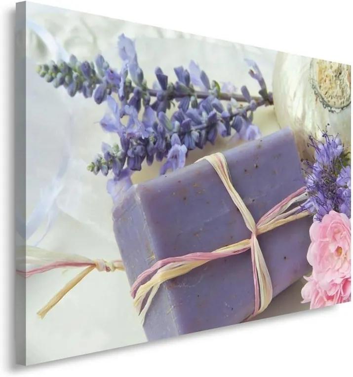 Schilderij - Heerlijke geuren, paars en roze