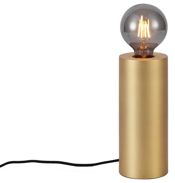 Moderne tafellamp messing 24cm - Cylinder