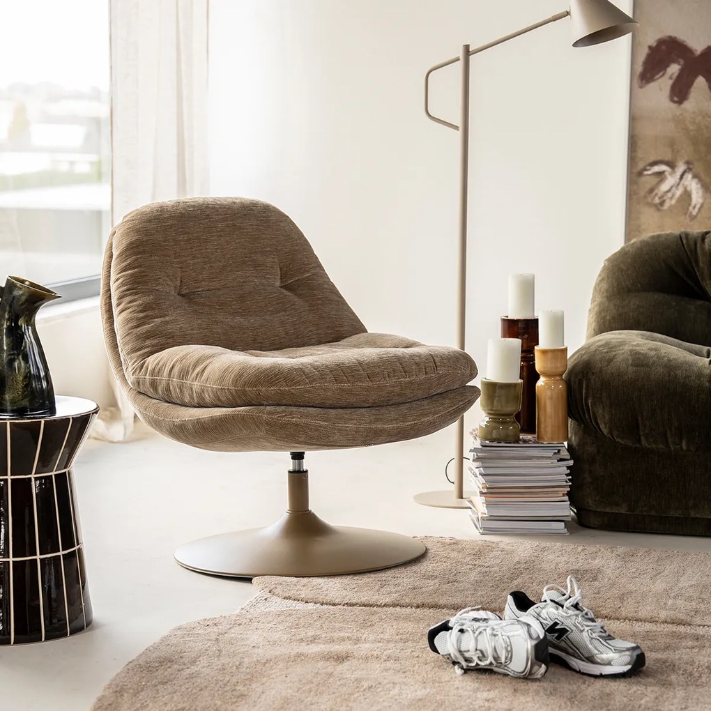 Draaibaar Fauteuil Taupe