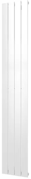 Plieger Cavallino Retto designradiator verticaal enkel middenaansluiting 1800x298mm 614W mat wit 7252960