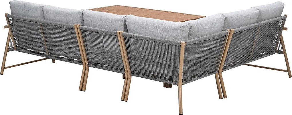 Garden Impressions Hannie lounge dining set 5-delig - light teak look