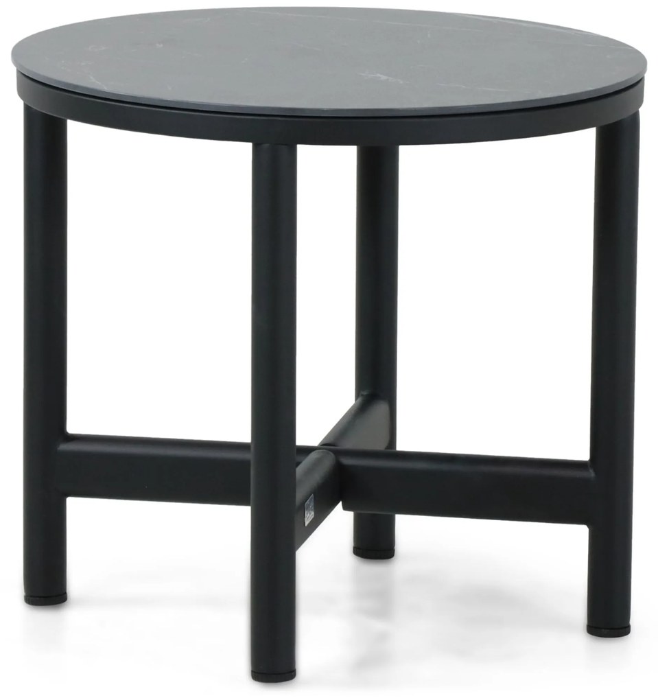 Stoel en Bank Loungeset 5 personen Aluminium/wicker Zwart Hartman Nice/Terraturn