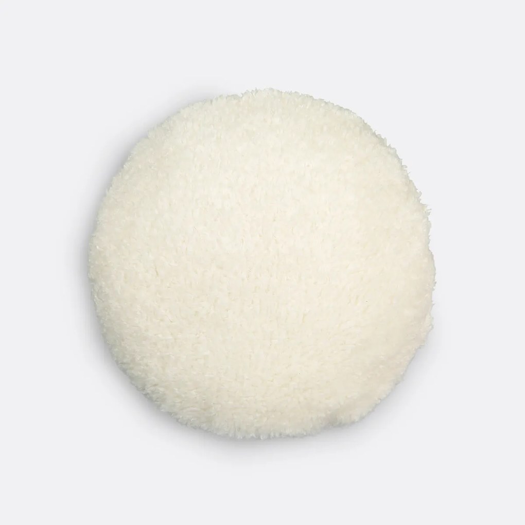 Rond kussen in sherpa, Ouate