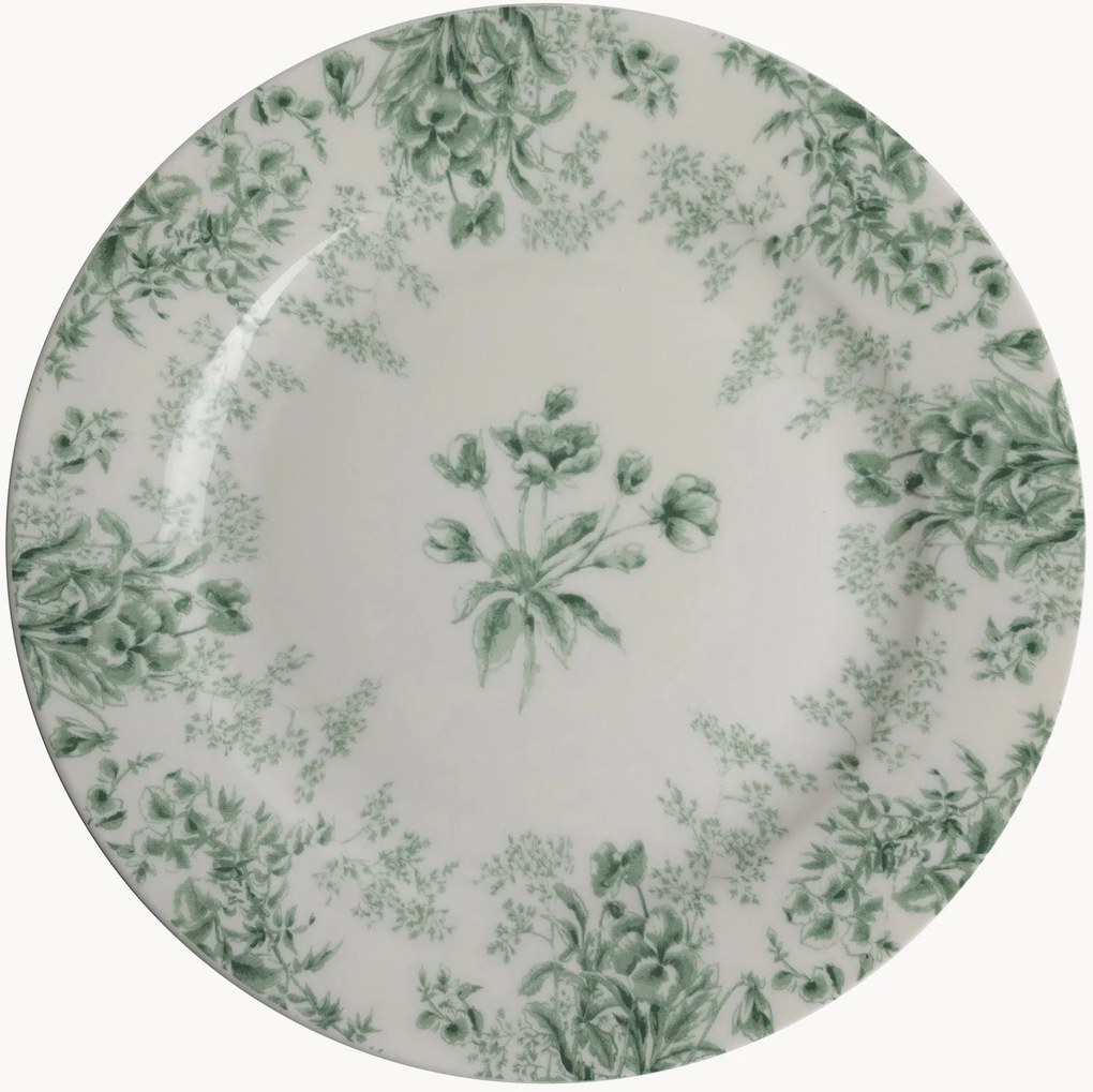 Porseleinen dessertborden Thurston Bloom, 4-delig