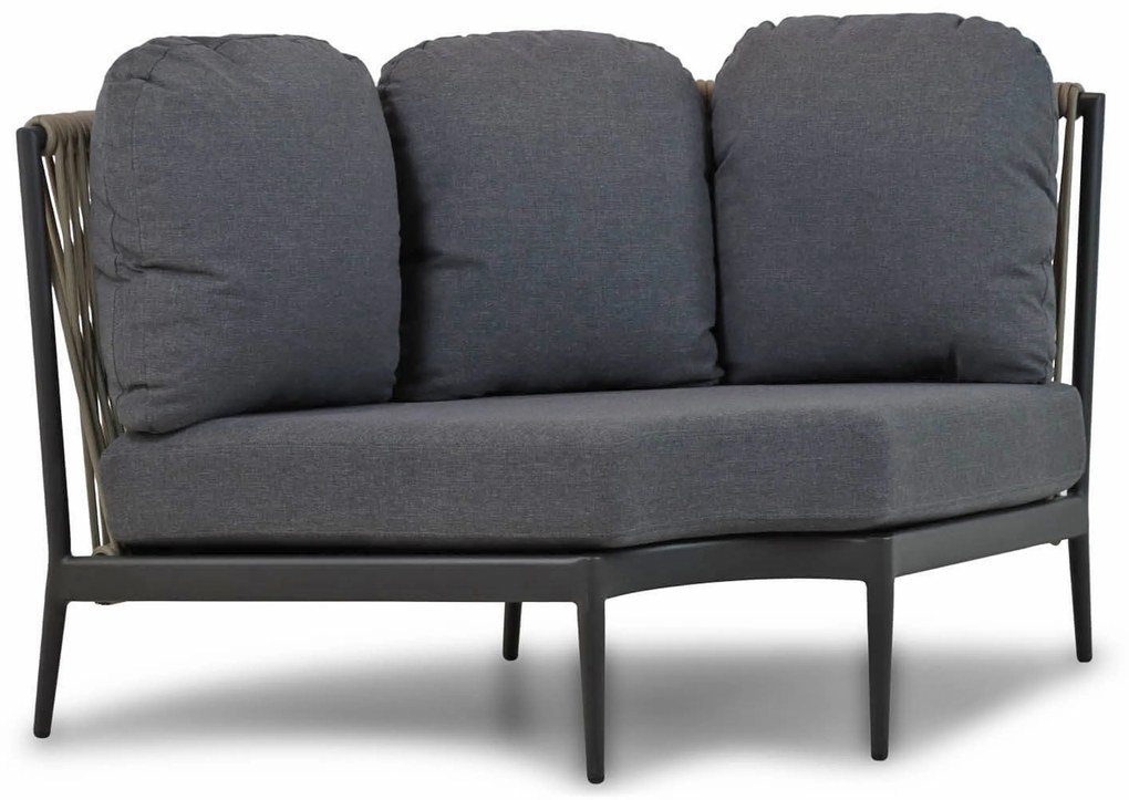 Hoek loungeset 5 personen Aluminium/Rope Taupe Coco Romeo