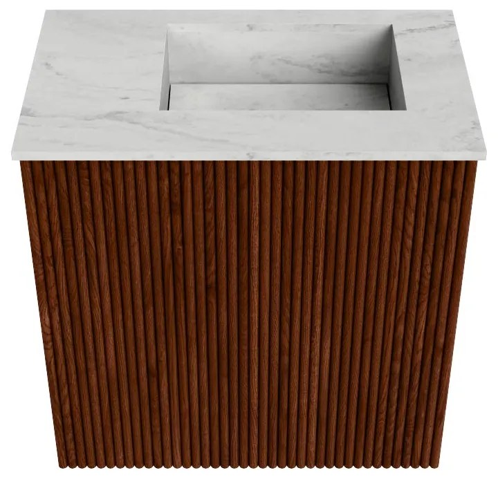 Mondiaz Joya DLux 40cm toiletmeubel ruby met wastafel faye rechts 1 kraangat opalo