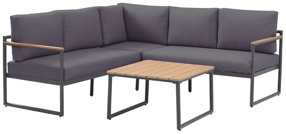 Aluminium tuinhoek Bresso Garden Point antraciet