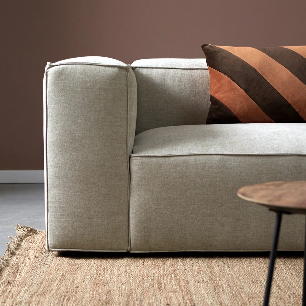 Beige Bank Met Chaise Longue Rechts