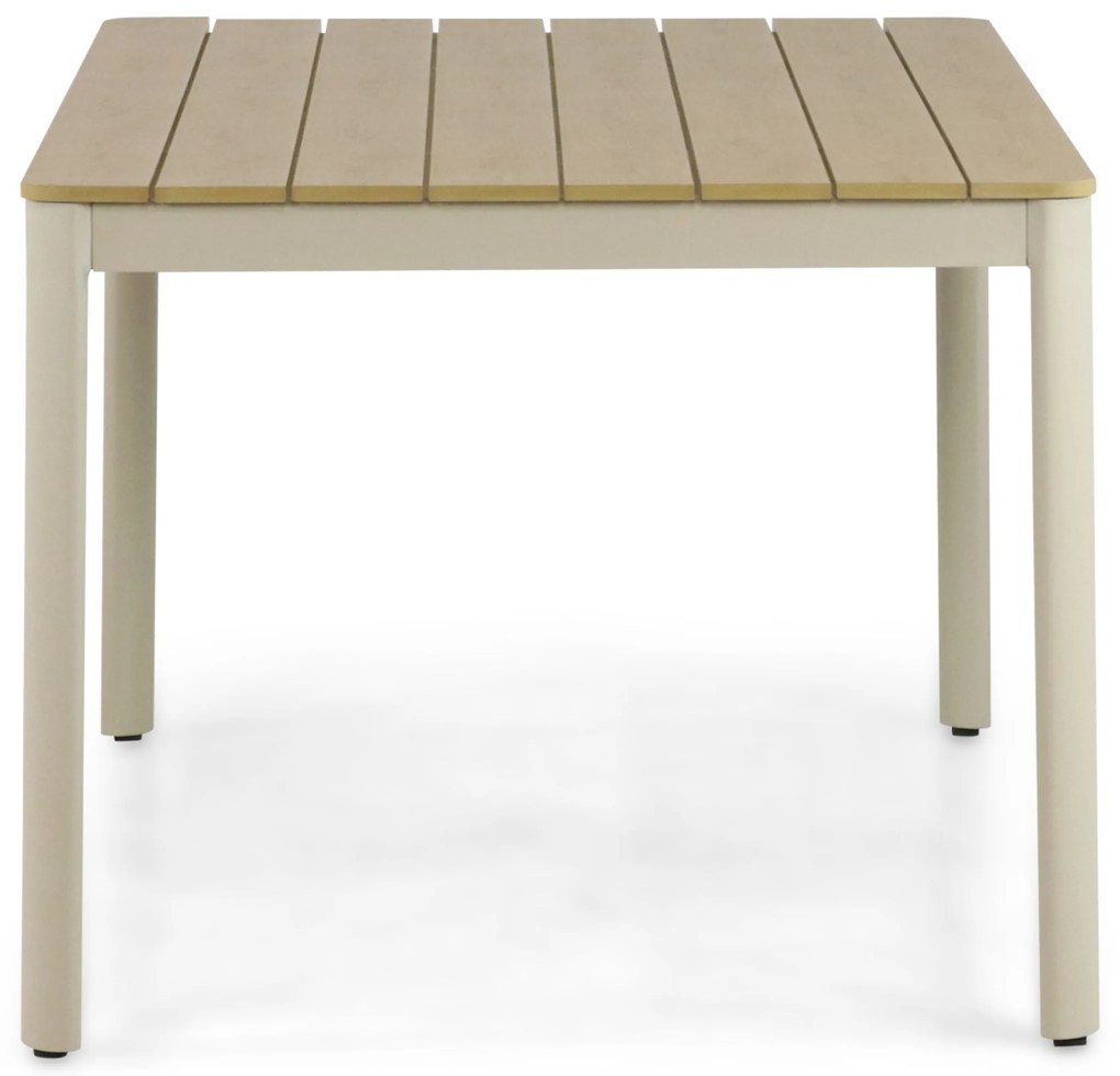 Dining Tuintafel rechthoekig 160 x 91,5 cm Aluminium Taupe Santika Mind