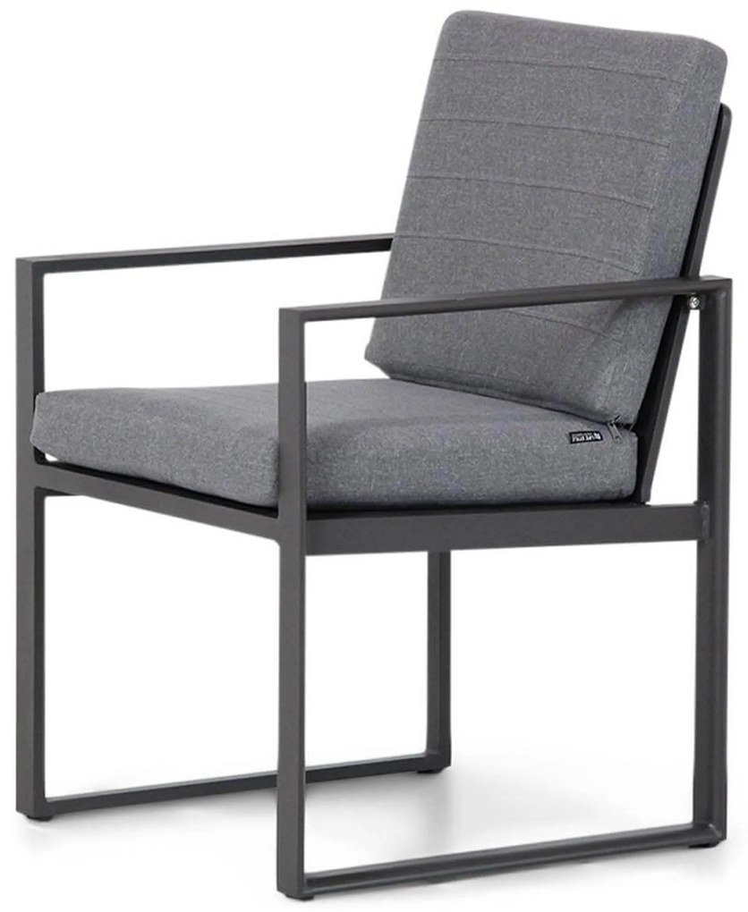 Tuinset 6 personen 217 cm Aluminium Grijs Santika Furniture Santika