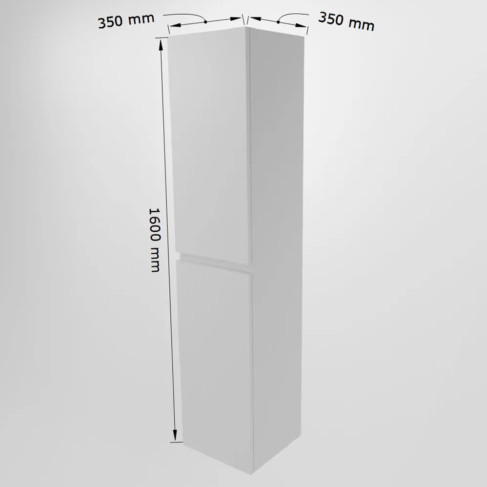 Mondiaz Aivy kolomkast 160x35x35cm eiken donker