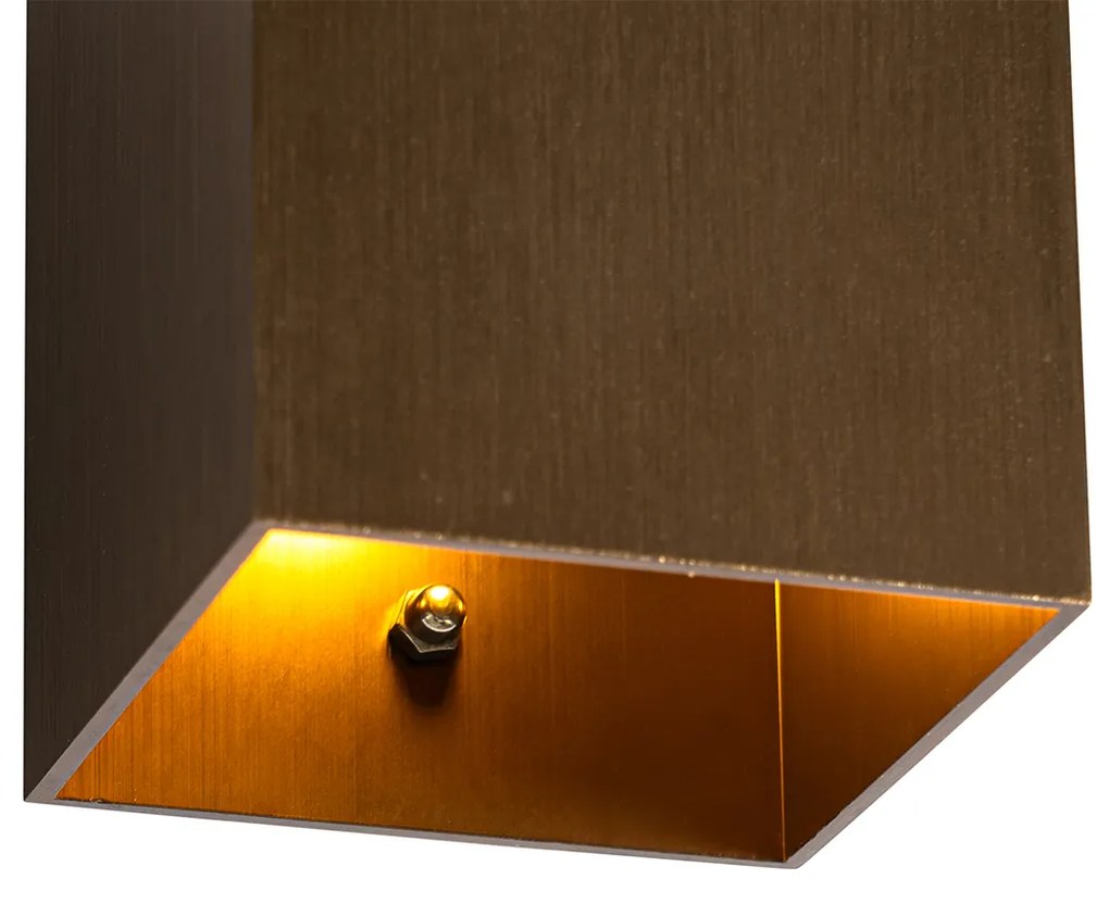 Moderne wandlamp donkerbrons vierkant - Sola Modern G9 Binnenverlichting Lamp
