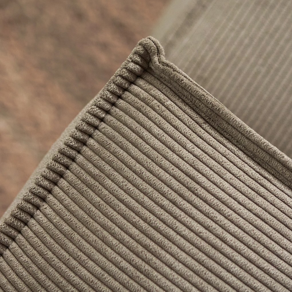 Tweepersoons Slaapbank Ribstof Beige