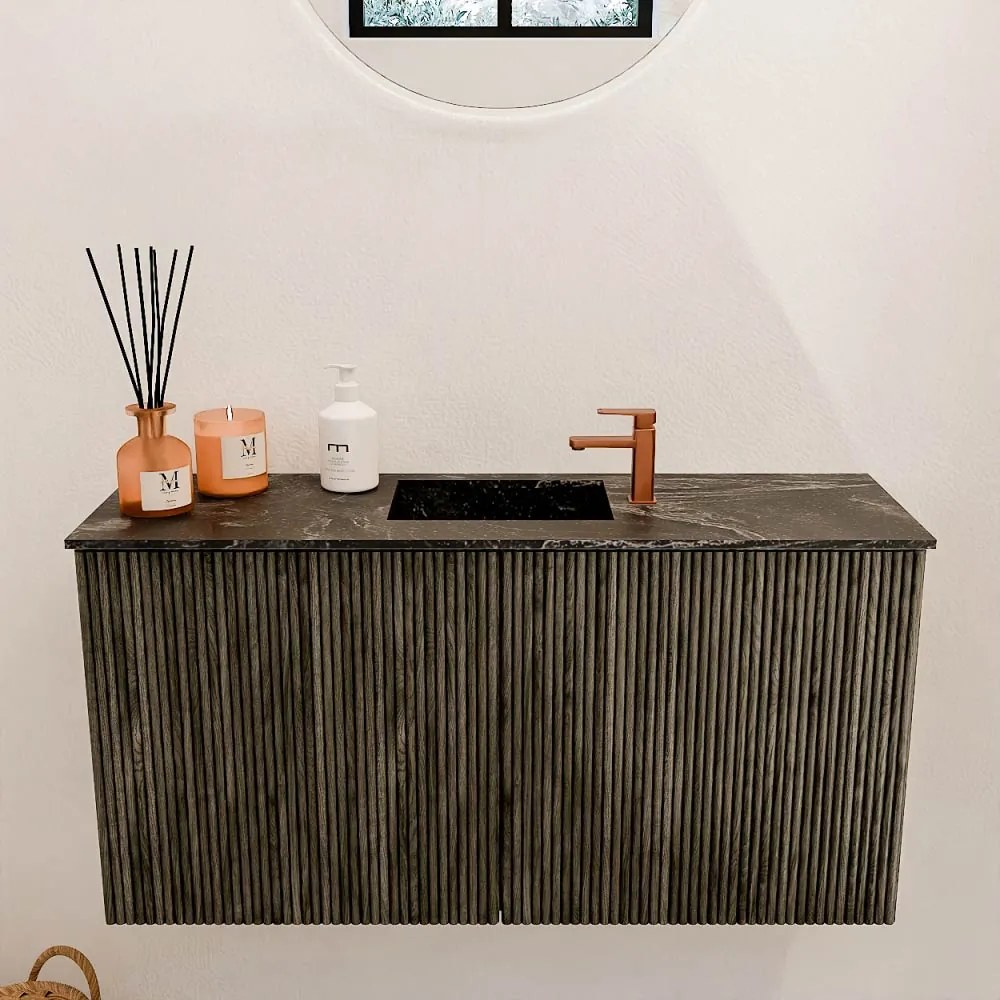 Mondiaz Joya DLux 80cm toiletmeubel shadow met wastafel faye midden 1 kraangat lava