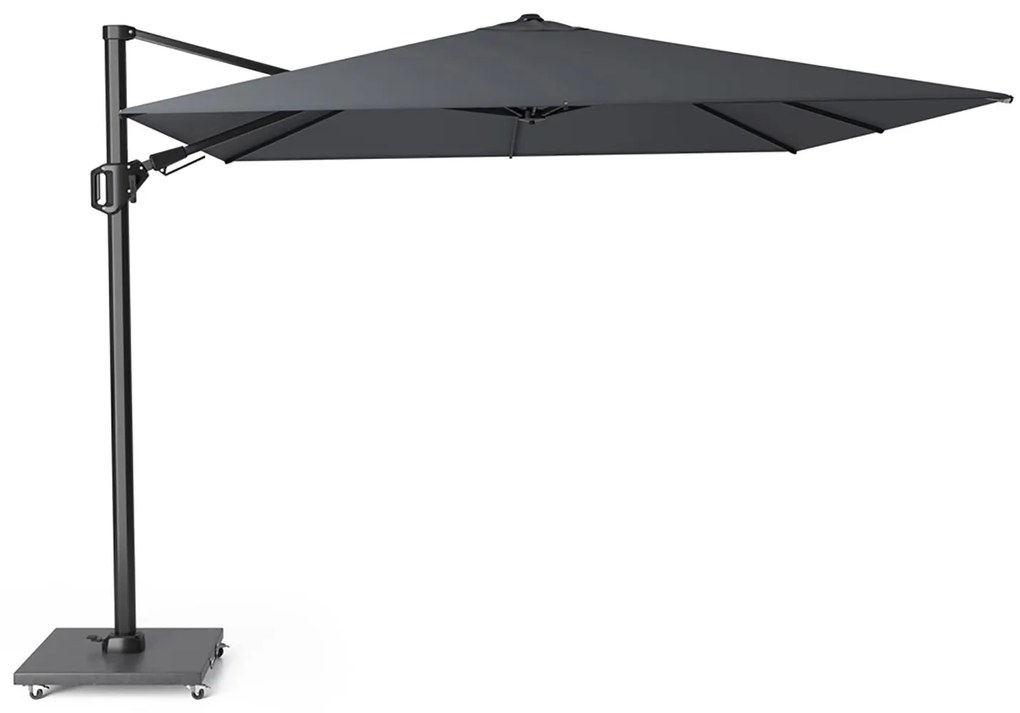 Platinum Challenger Zweefparasol XmT Premium (incl. Voet En Hoes) Aluminium Grijs