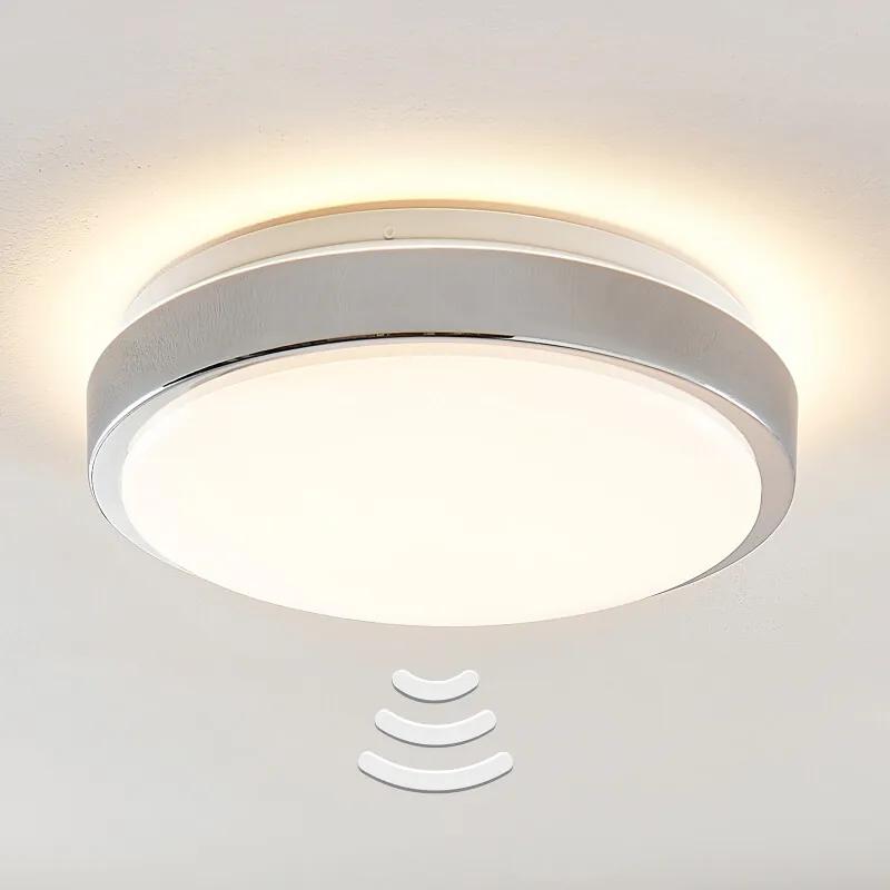 Camille LED-sensor plafondlamp Ø33cm chroom - lampen-24