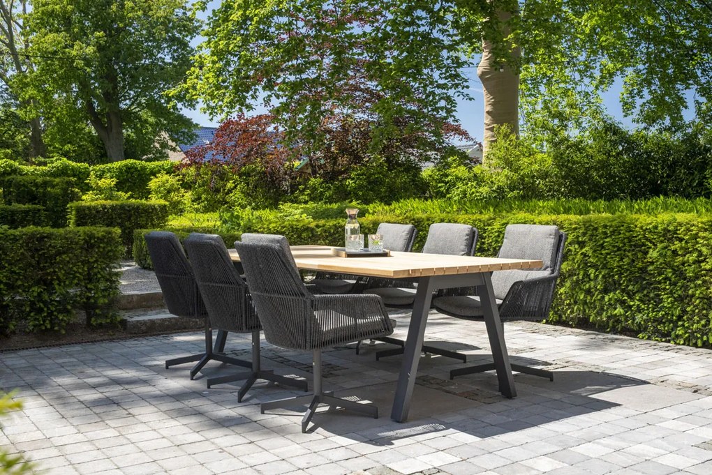 4 Seasons Outdoor Primavera tuinset met Ambassador tafel 240 cm SALE  Tuinset    houtkleur weerbestendig