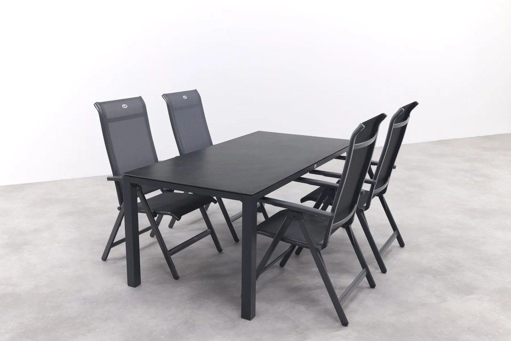Hartman Milaan/Chaneo verstelbare tuinset - 180x90 cm. - 5-delig