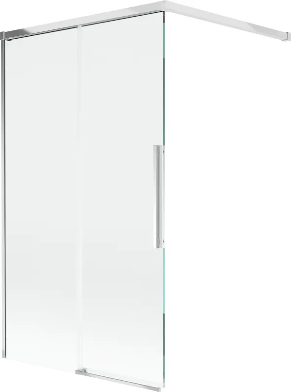 Mexen Rox badwand 2-delige schuif 120 x 150 cm, transparant, chroom - 8C9-120-003-01-00