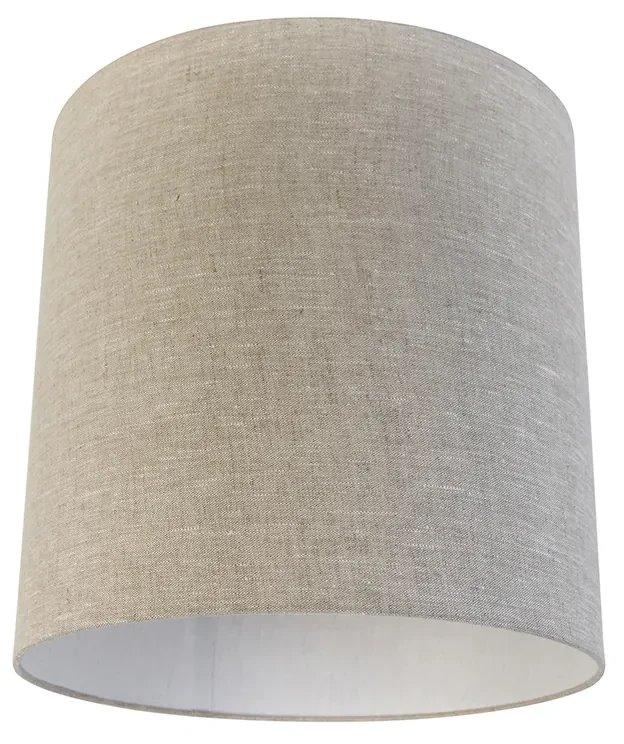 Stoffen lampenkap lichtgrijs cilinder 40/40/40