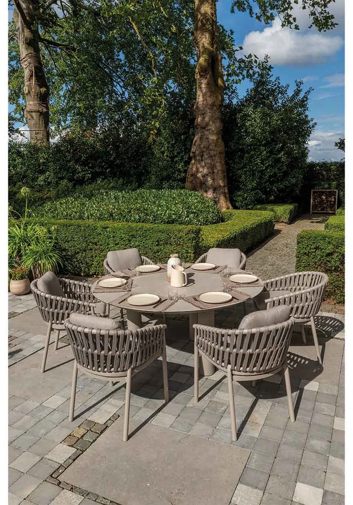 Taste by 4 Seasons Catalana tuinset 7-delig - Donato tuintafel Ø160x75 cm