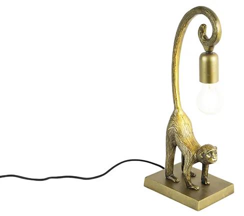 Vintage tafellamp messing - Animal Aap Hale Landelijk E27 Binnenverlichting Lamp