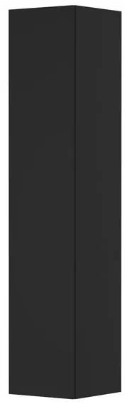 INK Badkamerkast - 35x35x169cm - 1 deur - links en rechtsdraaiend - greeploos - MDF lak zwart mat 1241156