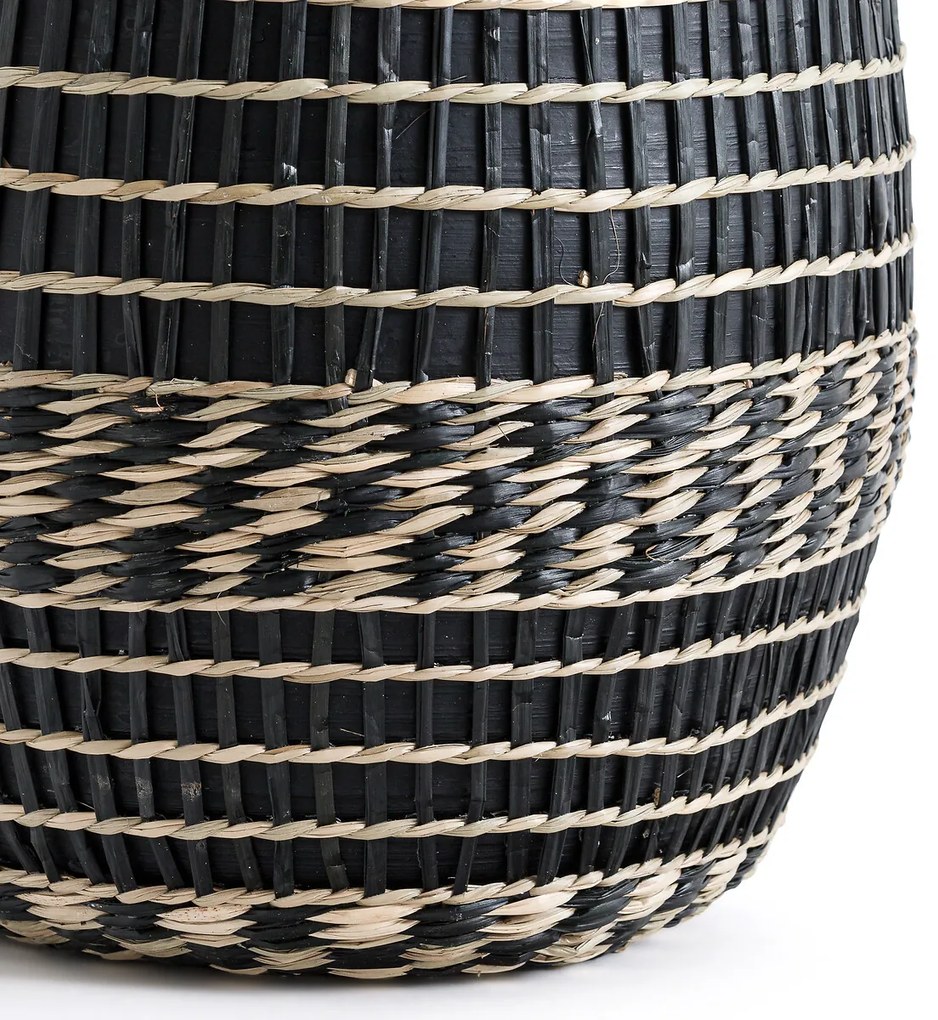 Decoratieve kruik in bamboe H53 cm, Plooming