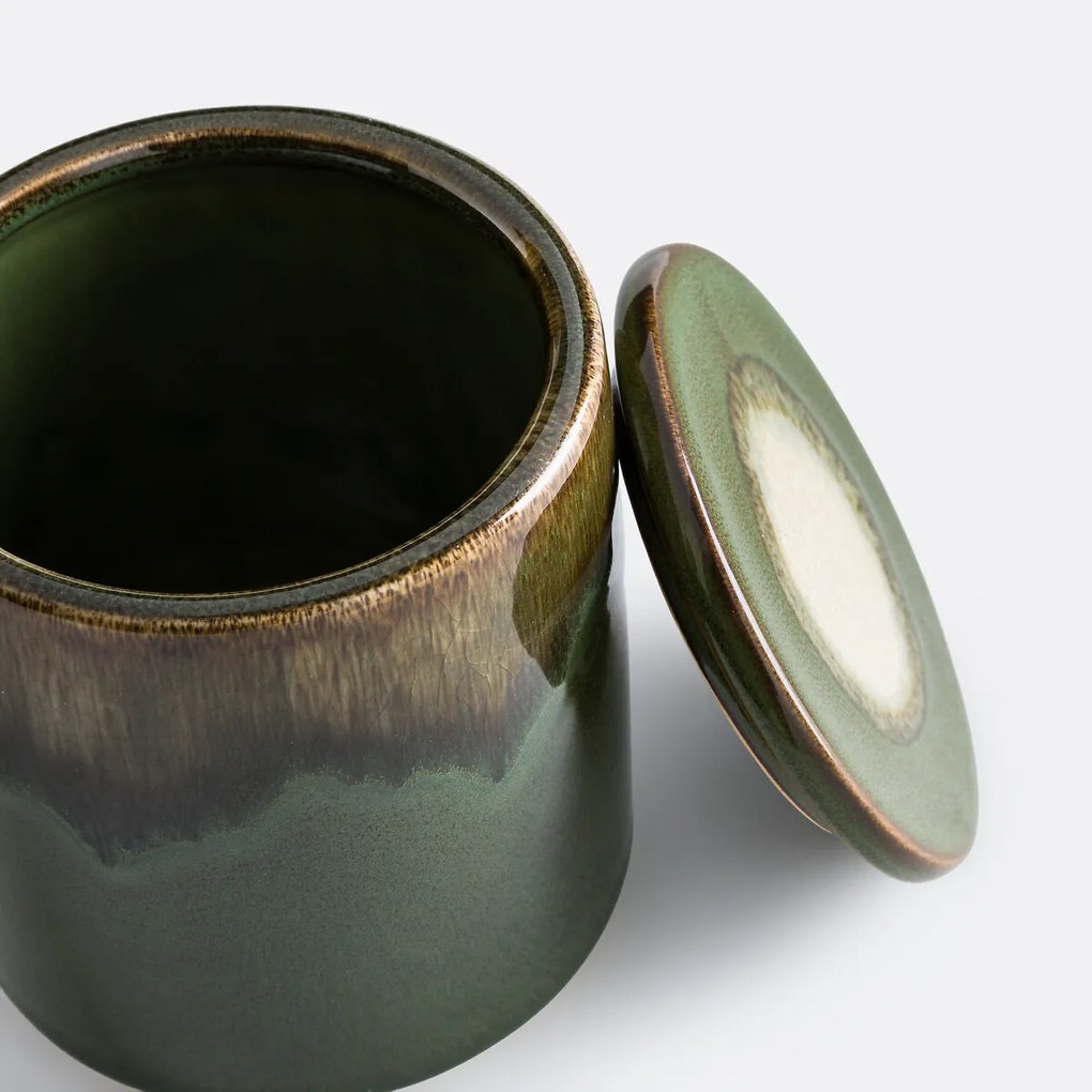Opbergdoos van keramiek, hoogte 12 cm, LUVERA