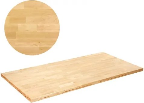 VEVOR Houten tafelblad, 1200 x 750 x 38 mm, draagvermogen 150 kg, universeel eendelig esdoornhouten bureau voor in hoogte verstelbaar elektrisch staand bureauframe, werkblad voor thuiskantoor