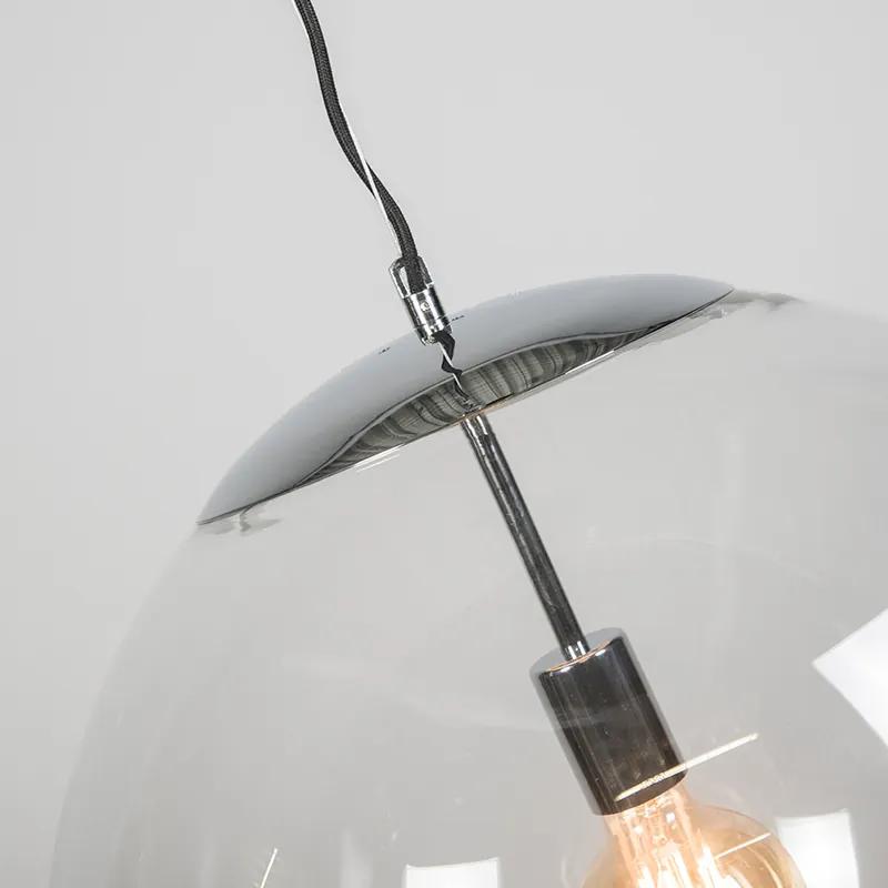 Eettafel / Eetkamer Scandinavische hanglamp chroom met helder glas - Ball 50 Design, Modern E27 Scandinavisch bol / globe / rond Binnenverlichting Lamp