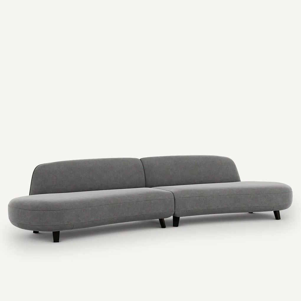6-zitsbank stonewashed fluweel, Rosebury