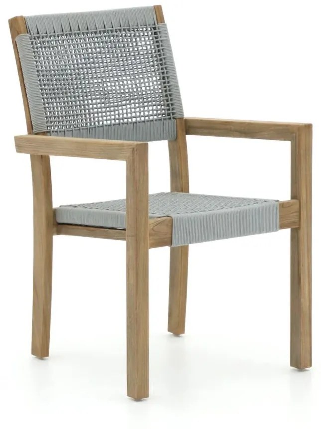 Dining tuinstoel |   ROUGH Batang | Rope (touw) | Grijs/Old Teak | Stapelbaar | Kees Smit Tuinmeubelen