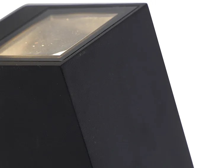 Buitenlamp Moderne wandlamp zwart 2-lichts GU10 AR70 IP54 - Baleno Modern GU10 IP54 Buitenverlichting