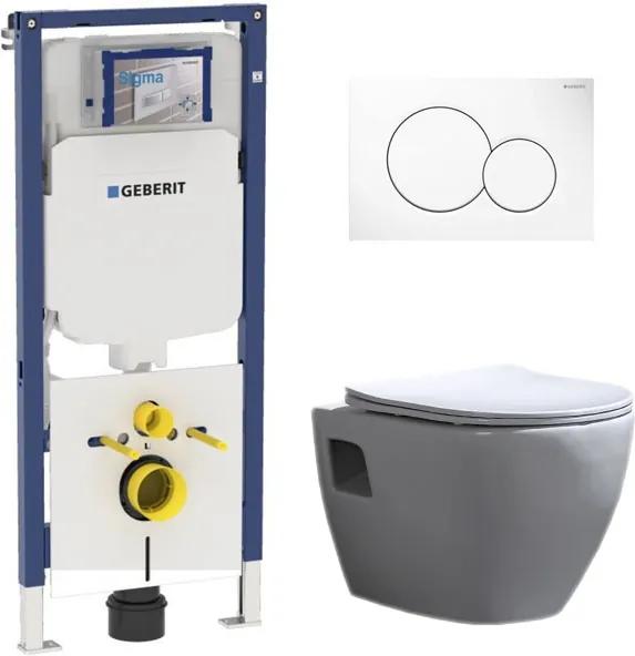 Geberit UP720 Toiletset - Inbouw WC Hangtoilet Wandcloset - Daley Flatline Sigma-01 Wit