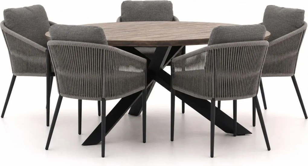 Diningset Bellagio  | 5 personen | Tuinset teakhout | 6-delig | Kees Smit Tuinmeubelen