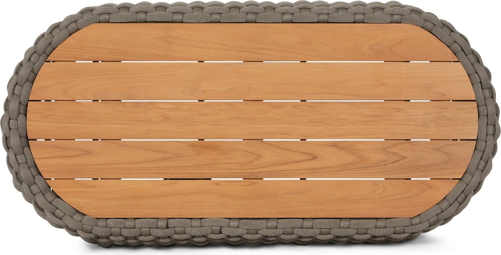 Stoel en Bank Loungeset 5 personen Rope Taupe  Santika Furniture Santika