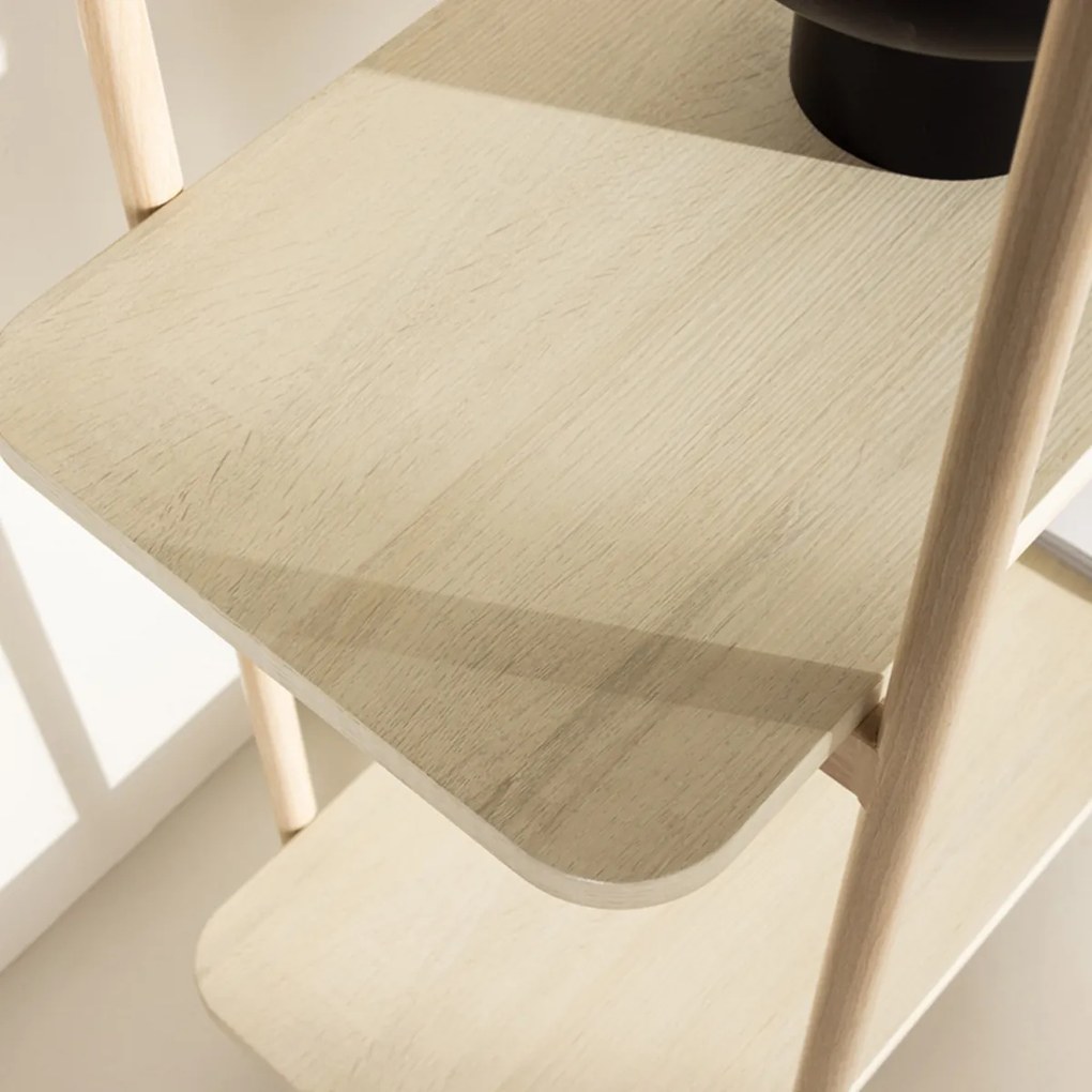 Openkast Met Drie Planken Whitewash - 120x40x120cm.